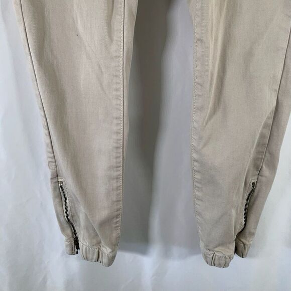 American Eagle Pants Womens 2 Beige Drawstring Next Level Stretch Cotton Blend - Picture 3 of 9